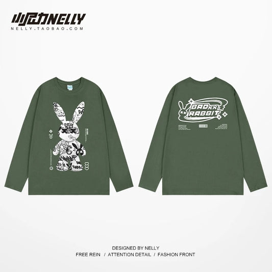 American cartoon cat print round neck short sleeve men and women summer 2025 couple pure cotton t-shirt half sleeve bottoming shirt trend
