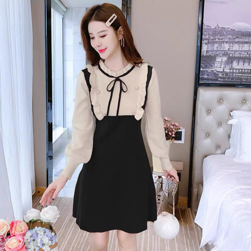 New Year Red Sweater Dress Women's Spring Clothing 2023 New Autumn and Winter Fashion High-End Age-Reducing Knitted Bottoming Skirt