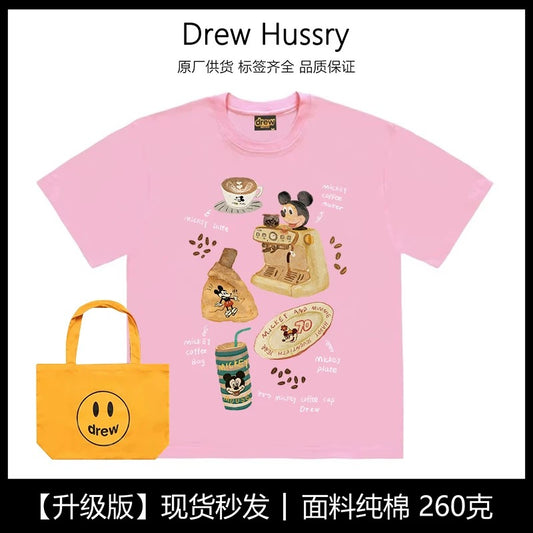 drew American trendy brand Crayon Shin-chan short-sleeved T-shirt men and women ins loose summer heavy cotton casual couple outfit