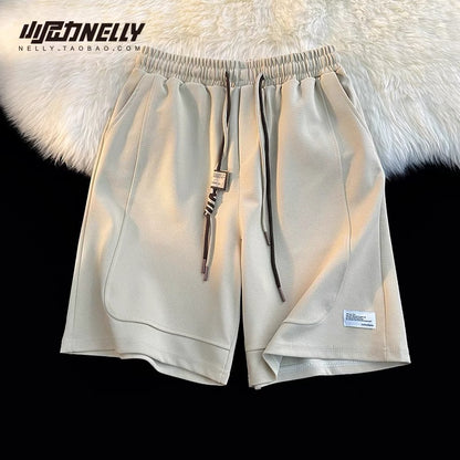 American basketball shorts men's summer European and American fashion brand hip-hop casual five-point pants loose large size running sports pants