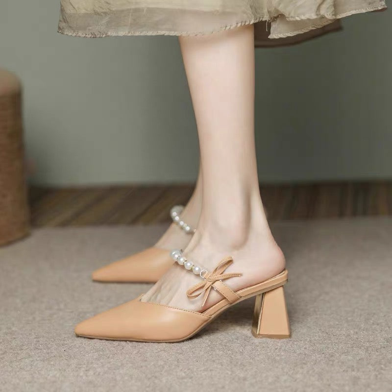 French style non-tiring sandals 2023 new summer fairy style Baotou sandals with skirt and strappy high heels