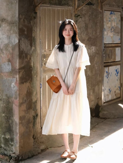 French gentle style skirt for women with summer pear-shaped figure, high-end temperament, slim dress, fairy-like and super-fairy style D468