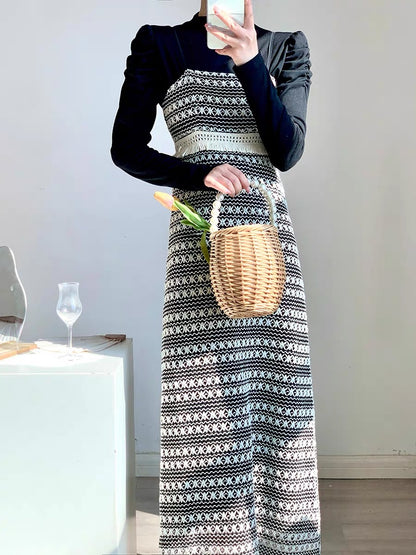 This year's popular beautiful suits with dresses inside are a complete set of women's fashionable, high-end and super nice autumn and winter clothes.D9298