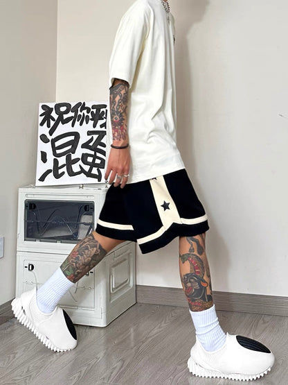 American high street shorts men's summer hip-hop trendy sports pants ins fashion brand versatile loose casual mid-length pants