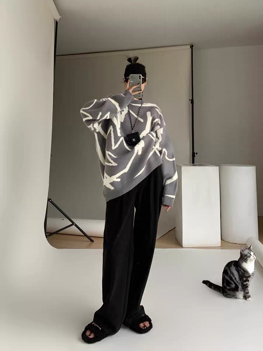 PAPERLLL Xinjian high-waisted high-end drape trousers straight-leg wool wide-leg suit pants for women 2023 autumn and winter (B4417)