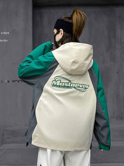 M's trendy street brand outdoor sports jackets for women spring and autumn new mountaineering clothing couples style work jackets