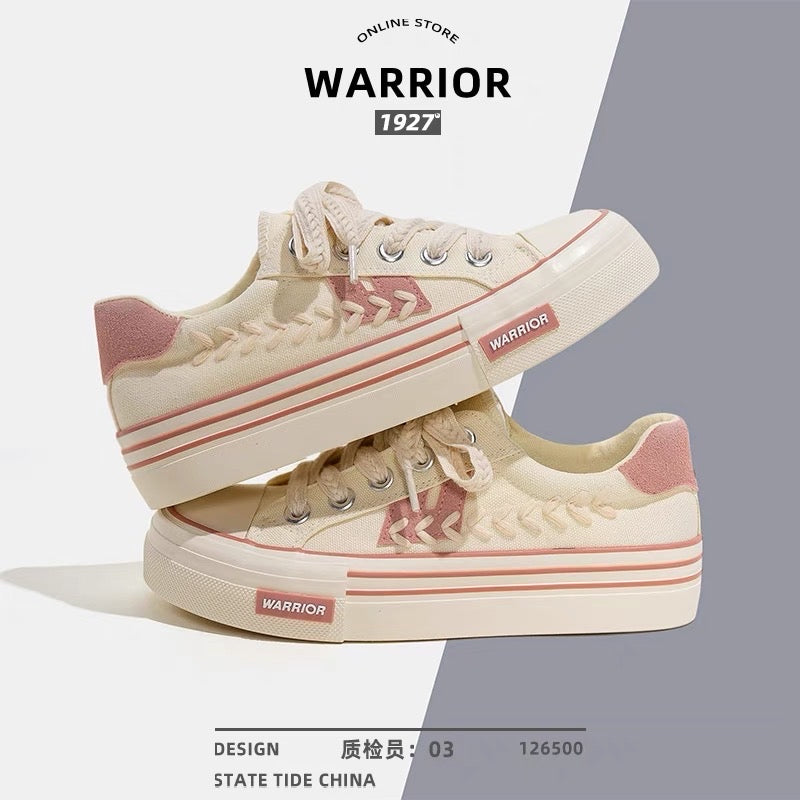 Pull back canvas shoes women's 2023 spring and summer new all-match thick-soled white shoes wheat ear leisure students niche sneakers