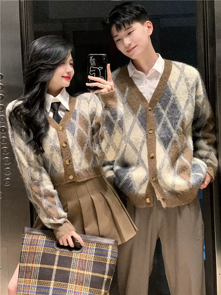 Couple wear autumn and winter 2023 new ins super hot sweater for men and women Korean version loose French sweater jacket trendy brand