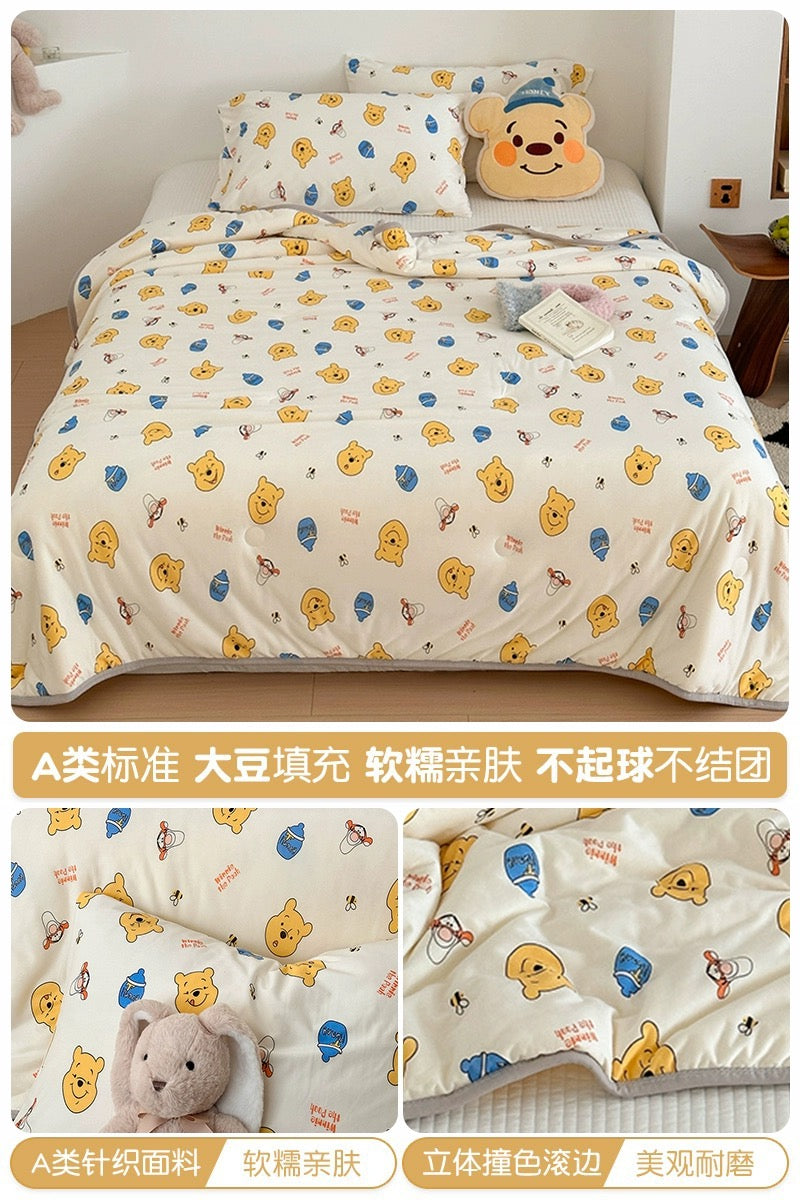 Class A soybean fiber knitted cotton summer cool quilt machine washable summer children's thin quilt spring and autumn summer air conditioning quilt
