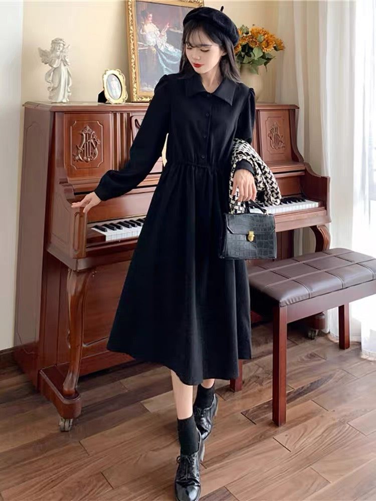 Plus size college small fragrance style two-piece suit dress autumn new style plate buckle houndstooth vest slimming long skirt (S0979)