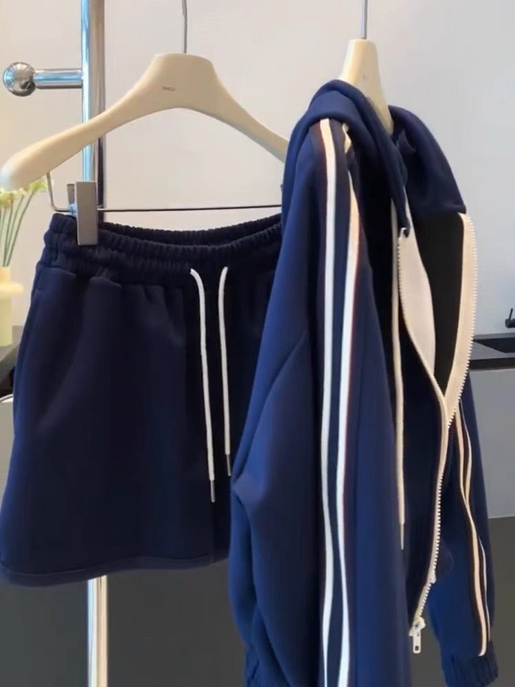 2023 new autumn women's clothing for petite temperament complete set of casual fashion sports sweatshirt two-piece suit