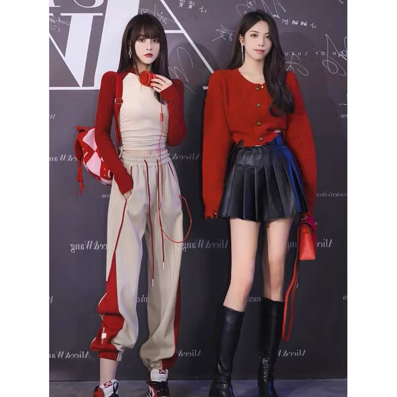 Velvet sports casual suit for women autumn and winter 2023 new fashionable and high-end salt style two-piece trendy set