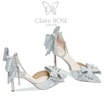 Princess Claire Rose Coronation Gift Box – Crystal Stiletto Heels; a Birthday Gift for Girls (Ideal for 18th Coming-of-Age Celebrations)
