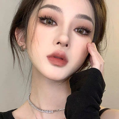 YIcheon Sphinx fashion light luxury good with Korean niche chain splicing short clavicle chain C12