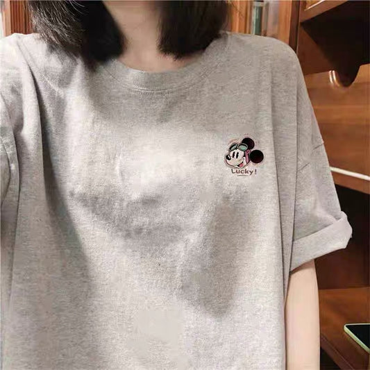 Foreign trade cut label tail order ~ counter withdrawal American trend summer short-sleeved T-shirt men and women pure cotton loose versatile