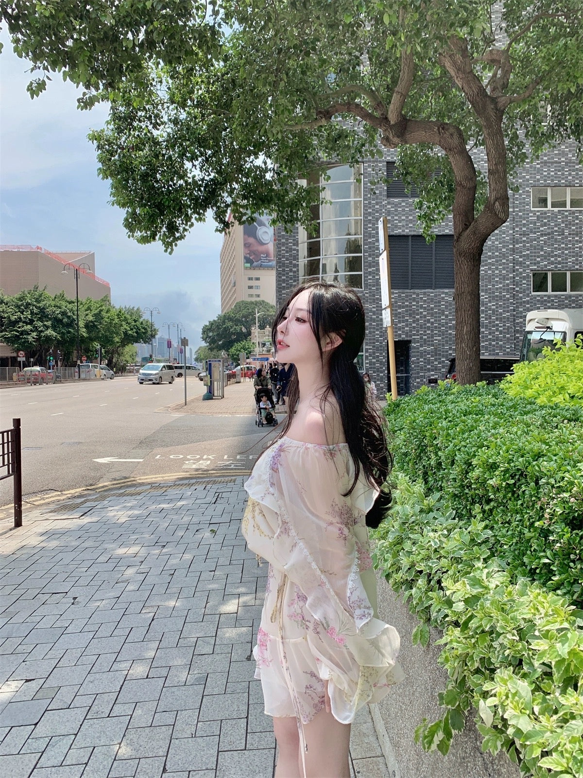 Hotdog hot dog is very spicy [original style camellia raving] raglan sleeves printed dress for women summer