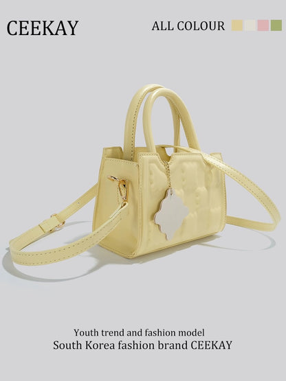 CEEKAY original high-grade small hand-held biscuit bag niche design bag female 2024 new shoulder messenger bag