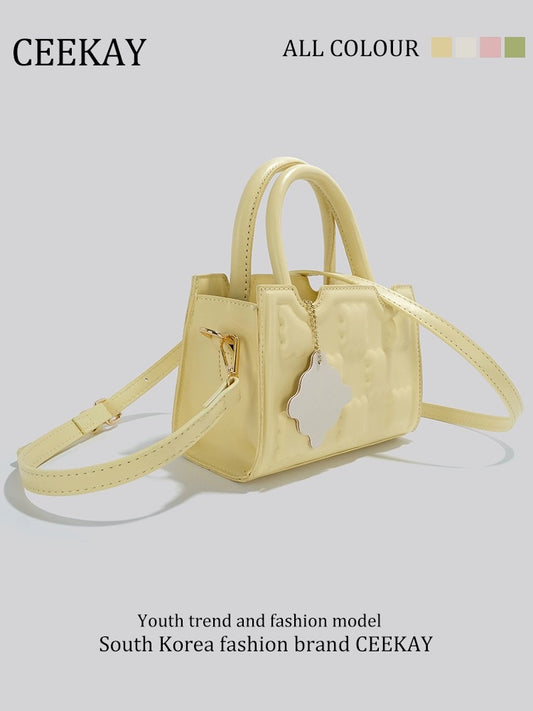 CEEKAY original high-grade small hand-held biscuit bag niche design bag female 2024 new shoulder messenger bag