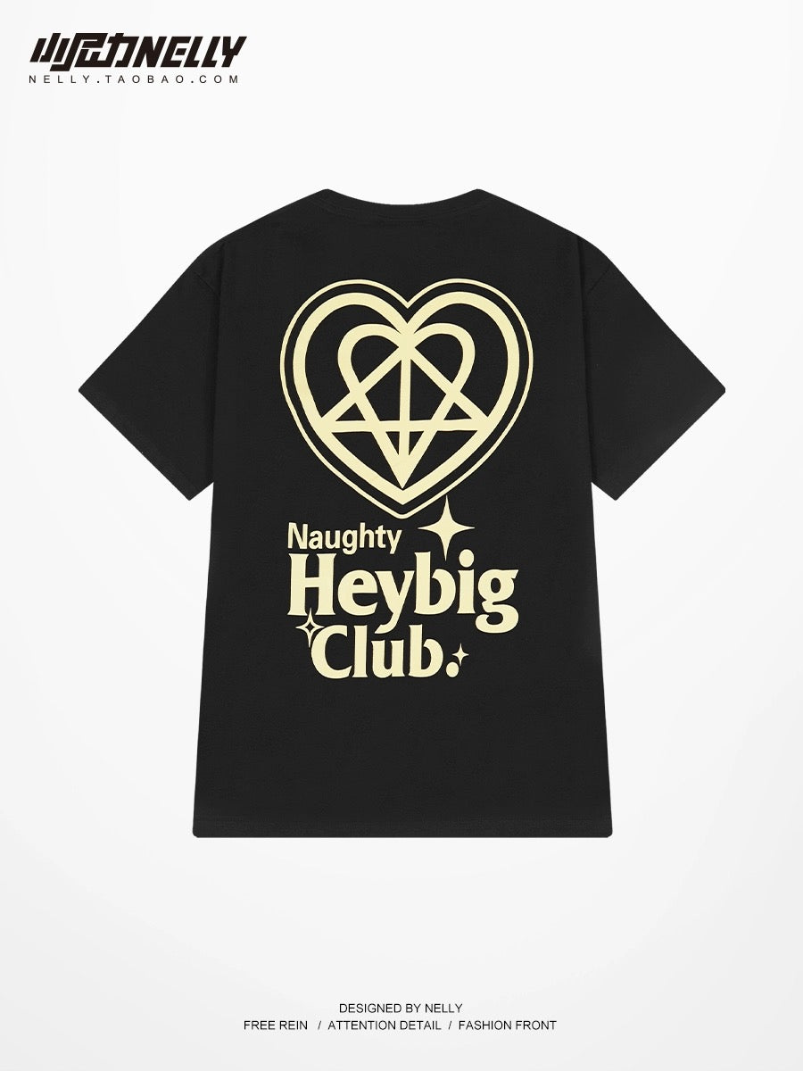 Fashion brand letter love short-sleeved T-shirt for men and women summer high street new half-sleeved top design couple T-shirt