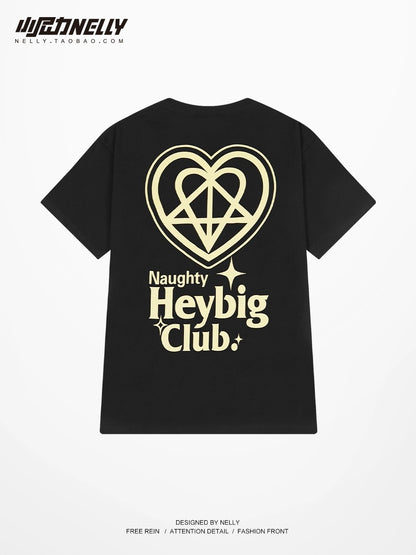 Fashion brand letter love short-sleeved T-shirt for men and women summer high street new half-sleeved top design couple T-shirt