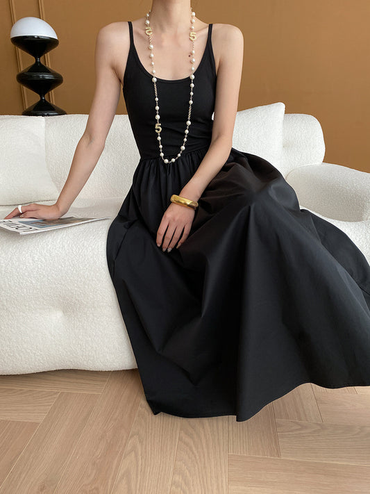 Sinan comes with a chest pad French high-end temperament suspender dress 2024 early spring new SN4765