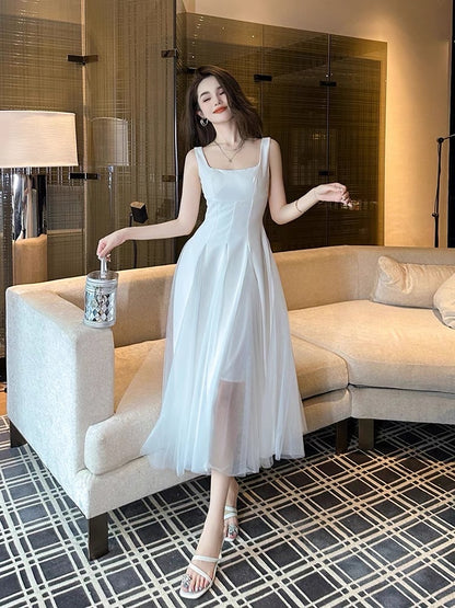 mid length tank top sleeveless dress