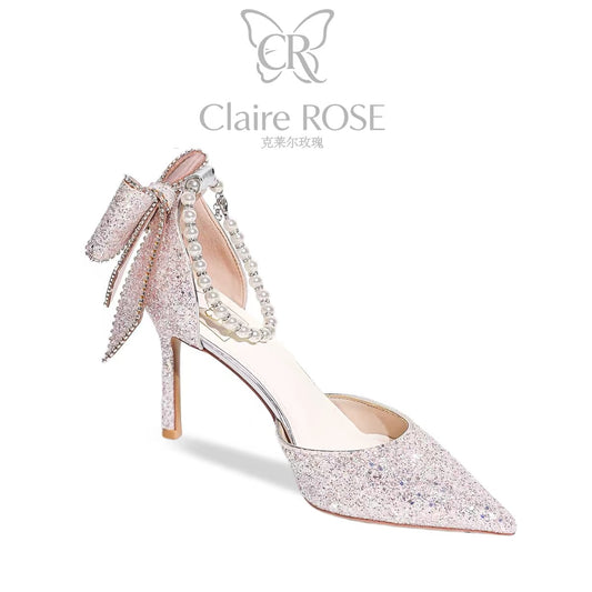 Claire Rose "Princess Crown Coronation" Gift Set – Pink Crystal High-Heel Shoe (Birthday/Coming-of-Age Gift for Her)