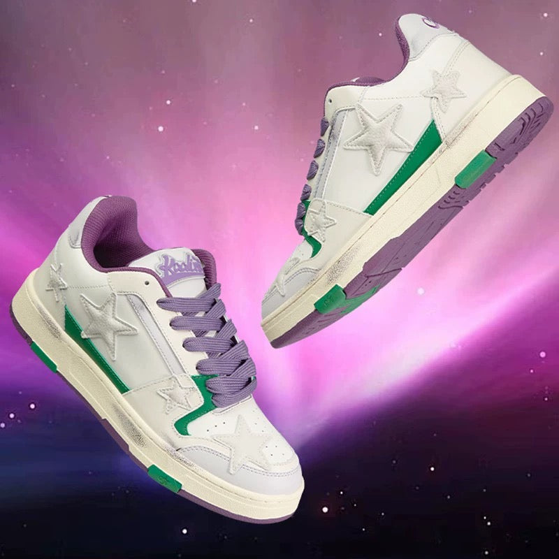 [Thick sole to increase height] Kaalixto national fashion brand authentic 2024 new star shoes spring and summer low-top sneakers