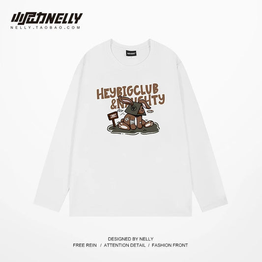 American cartoon cat print round neck short sleeve men and women summer 2025 couple pure cotton t-shirt half sleeve bottoming shirt trend