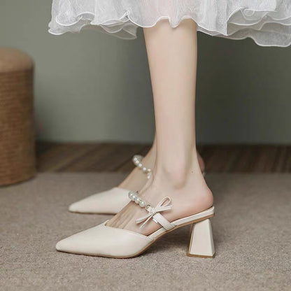 French style non-tiring sandals 2023 new summer fairy style Baotou sandals with skirt and strappy high heels
