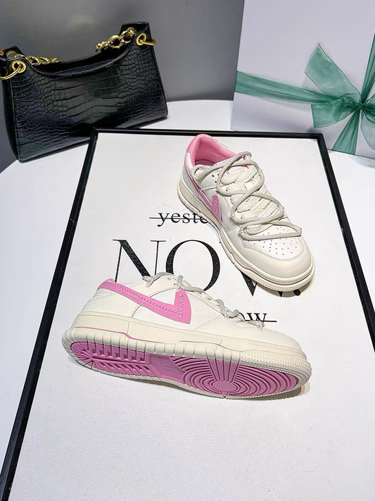 Uncle Jian's white shoes women's new spring and autumn all-match sports and casual shoes women's summer thick-soled sneakers for women (S0127)