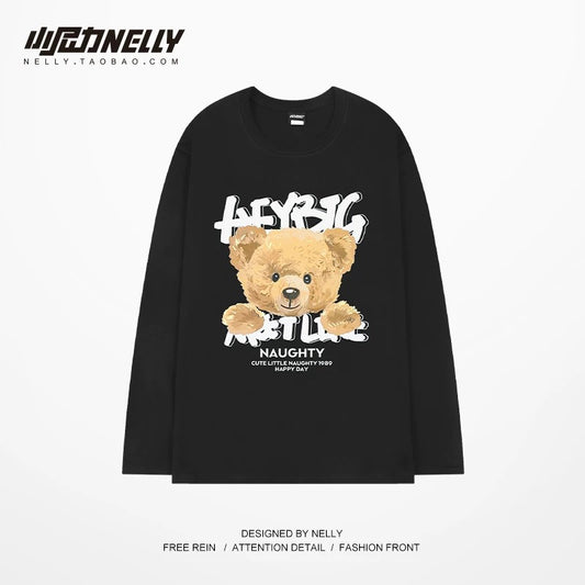 American cartoon cat print round neck short sleeve men and women summer 2025 couple pure cotton t-shirt half sleeve bottoming shirt trend
