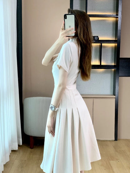 Xiaoxiangfeng dress, women's summer long dress, French niche high-end engagement and birthday dress, you can usually wear a skirt