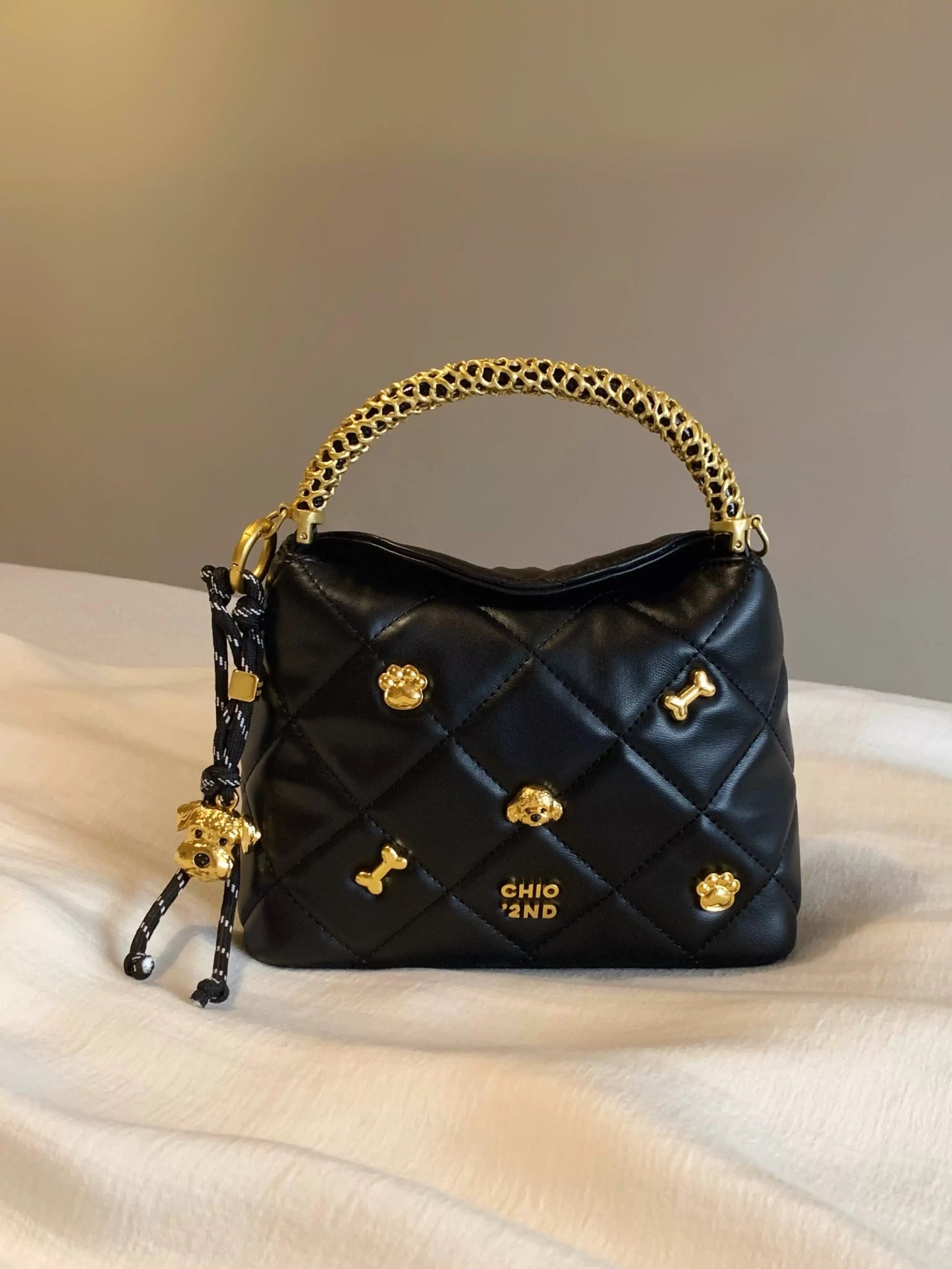 South Wind Chio2nd Bread Puppy Marseille Clear Sky Tote Bag Women's Commuter Handbag Single Shoulder Messenger Bag