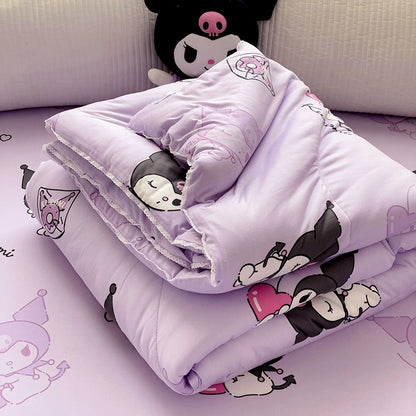 Class A soybean fiber knitted cotton summer cool quilt machine washable summer children's thin quilt spring and autumn summer air conditioning quilt