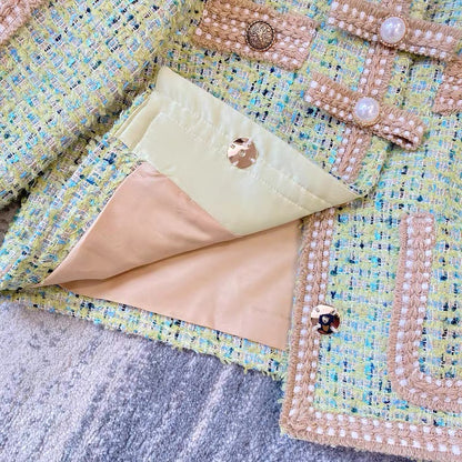 Xiaoxiangfeng Suit Women's 2023 New Spring and Autumn Suit Royal Sister Fashion Light Luxury Celebrity High-Quality Woolen Two-piece Set