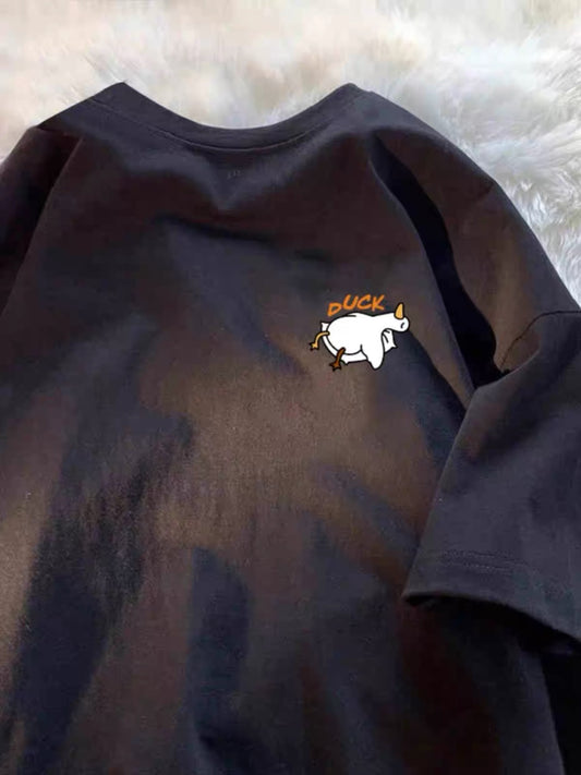 Foreign trade cut label tail order ~ counter withdrawal American trend summer short-sleeved T-shirt men and women pure cotton loose versatile