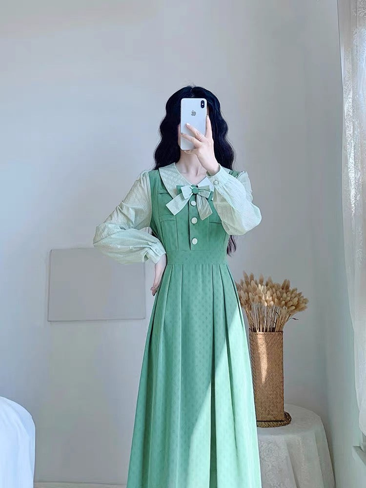 Autumn 2023 new skirt French first love age-reducing fairy temperament fresh waist slimming dress for small people