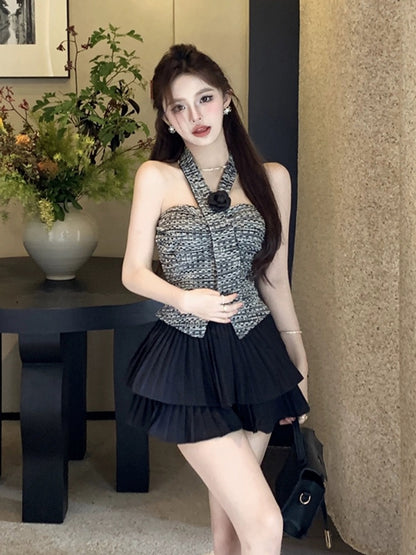 Song Soo-yeon SENIORS original pure lust sexy gem camisole feminine sweet and spicy style inner top