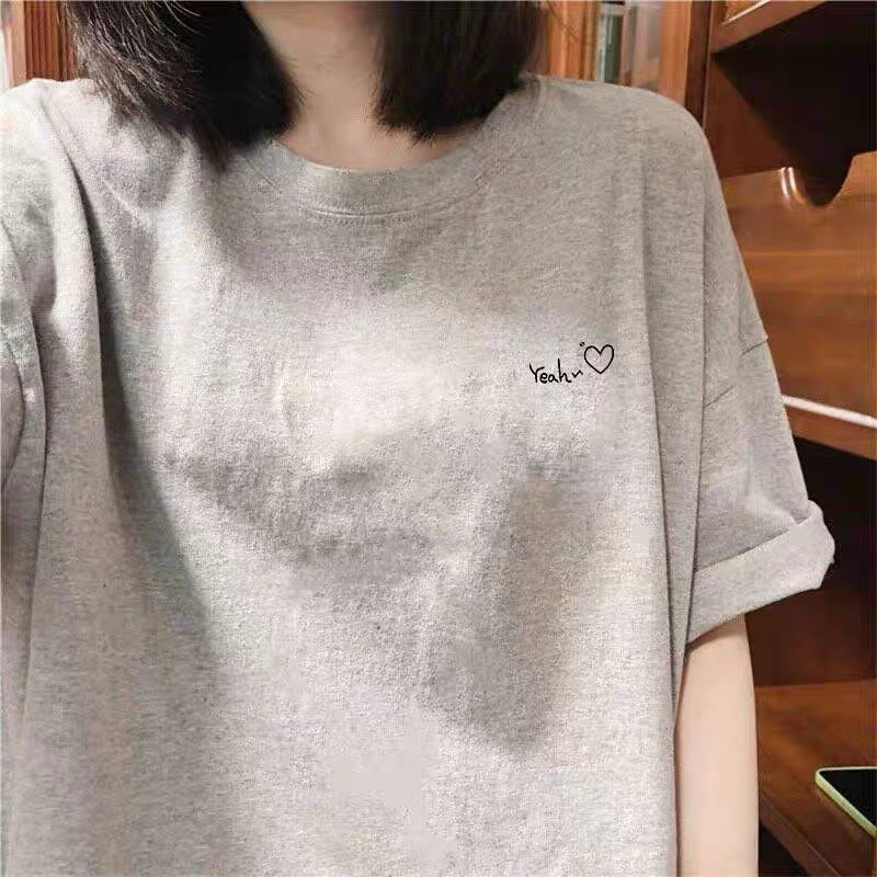 Foreign trade cut label tail order ~ counter withdrawal American trend summer short-sleeved T-shirt men and women pure cotton loose versatile