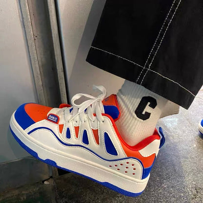 Autumn ins Hong Kong style niche hit color trend moral training shoes men ulzzang all-match lightweight breathable sports skateboard shoes