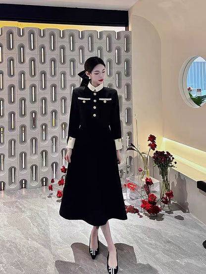French tea style Hepburn style suit suit dress high-end small fragrance women's spring clothing 2023 new style