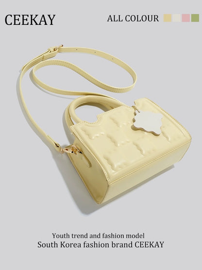 CEEKAY original high-grade small hand-held biscuit bag niche design bag female 2024 new shoulder messenger bag