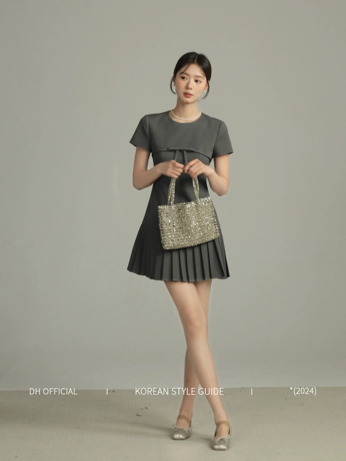 DH OFFICIAL big flower [Holiday Princess] Playful daughter temperament dress small fragrance style Korean women high-end