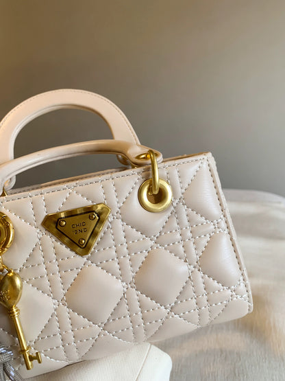 Nanfeng Chio2nd Gran Flower Box Tote Bag Light Luxury Niche High-end Handbag Women's Shoulder Crossbody Bag