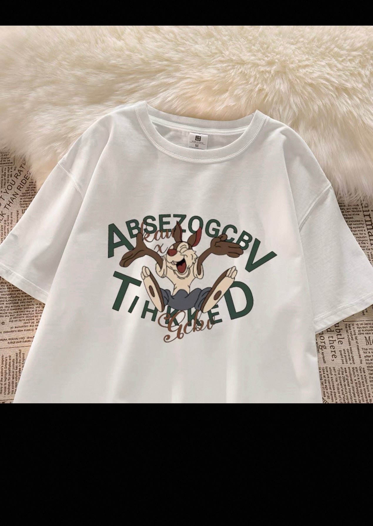 Four Seasons King of All-match~ Cotton short-sleeved T-shirt for women, loose oversize slimming top, fashionable and meat-covering couple shirt