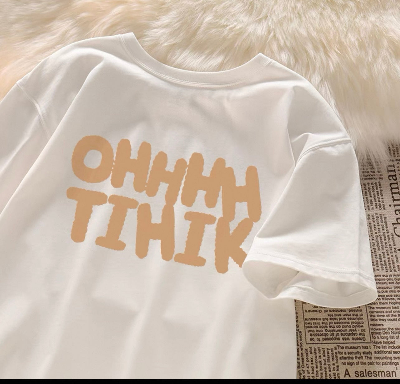 Summer dopamine outfit ~ pure cotton straight shoulder short-sleeved T-shirt female summer small loose chic sweet and spicy top