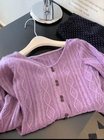 A must-have! ~ Korean style irregular bell sleeve elegant knit top for women, new autumn style, absolutely gorgeous and alluring.