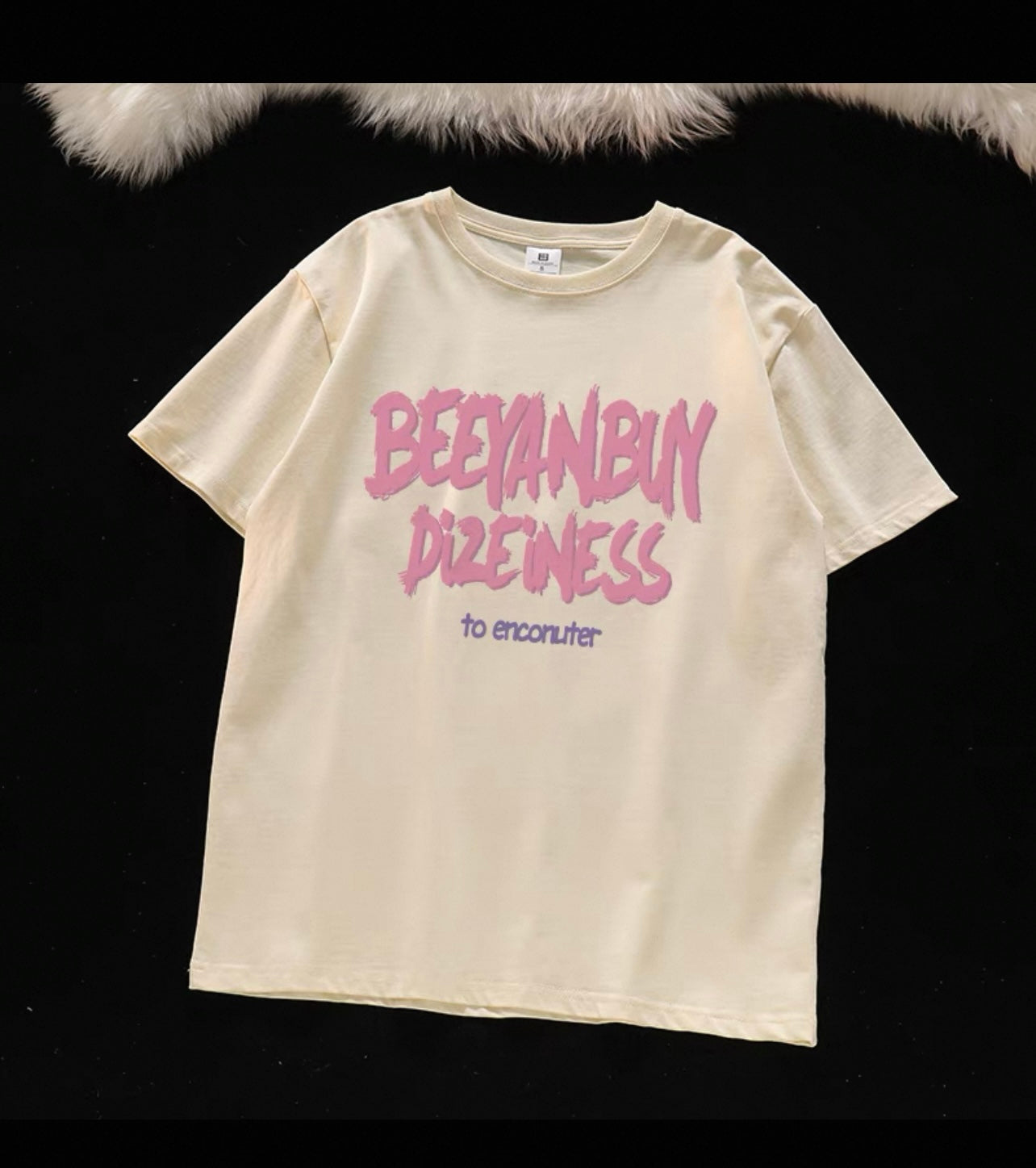 Four Seasons King of All-match~ Cotton short-sleeved T-shirt for women, loose oversize slimming top, fashionable and meat-covering couple shirt