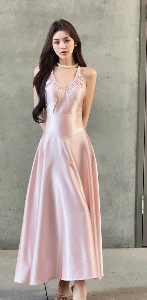 Feng XinyingXinxin STUDIO Jingluo Jiaren suspender dress women's summer 2024 new temperament A-line skirt
